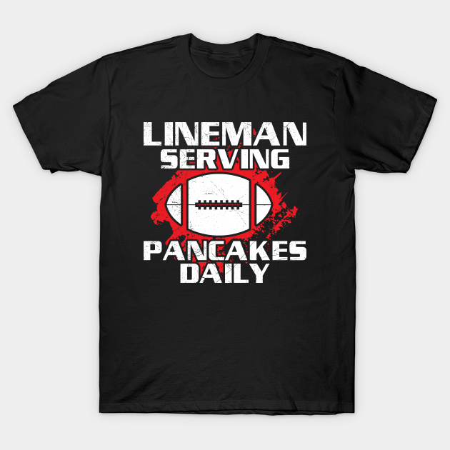 Lineman Serving Pancakes Daily Football Lineman Serving Pancakes
